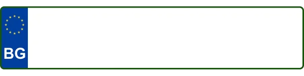Bulgaria license plate visualization