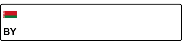 Belarus license plate visualization