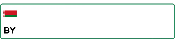 Belarus Electric Vehicle license plate visualization