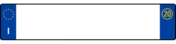 Italy license plate visualization