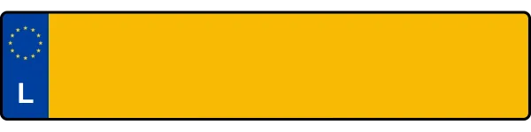 Luxembourg license plate visualization