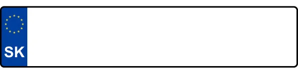 Slovakia license plate visualization