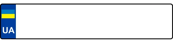 Ukraine license plate visualization