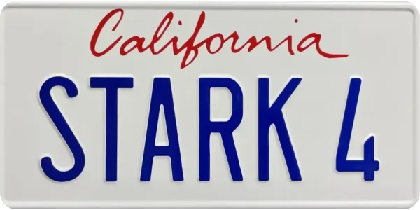Iron Man license plate visualization