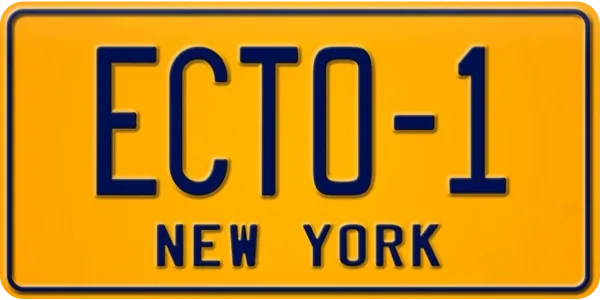Ghostbusters license plate visualization
