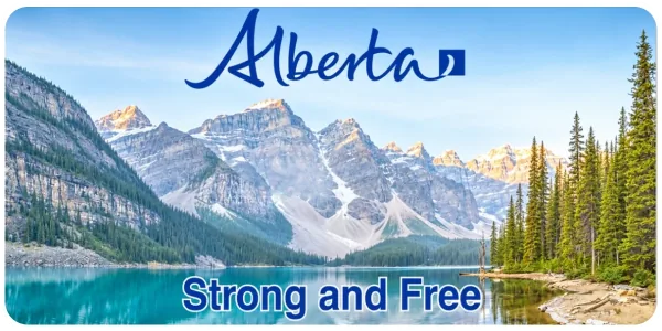 Alberta Moraine Lake license plate visualization