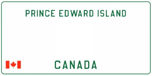 Prince Edward Island license plate visualization