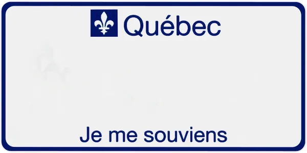 Québec license plate visualization