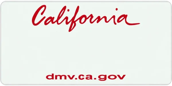 California license plate visualization
