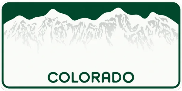 Colorado license plate visualization