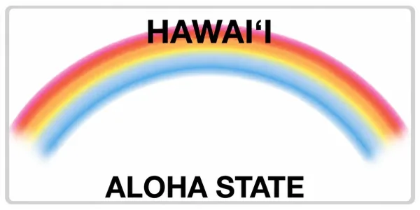 Hawaii license plate visualization