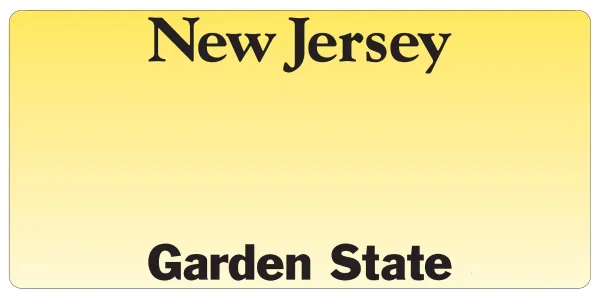 New Jersey license plate visualization
