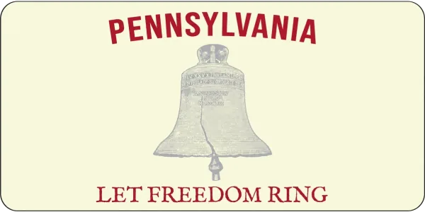 Pennsylvania license plate visualization