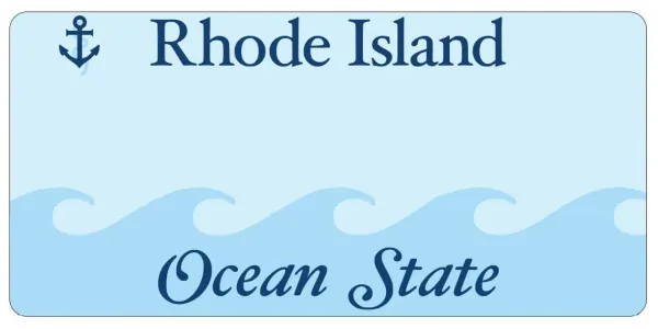 Rhode Island license plate visualization