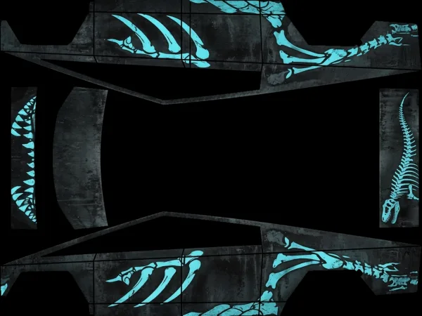 CyberDino (Halloween Edition) wrap template