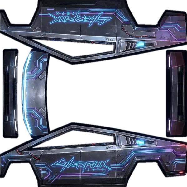 Cyberpunk 2077 T2 wrap template