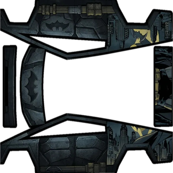 Gotham City wrap template