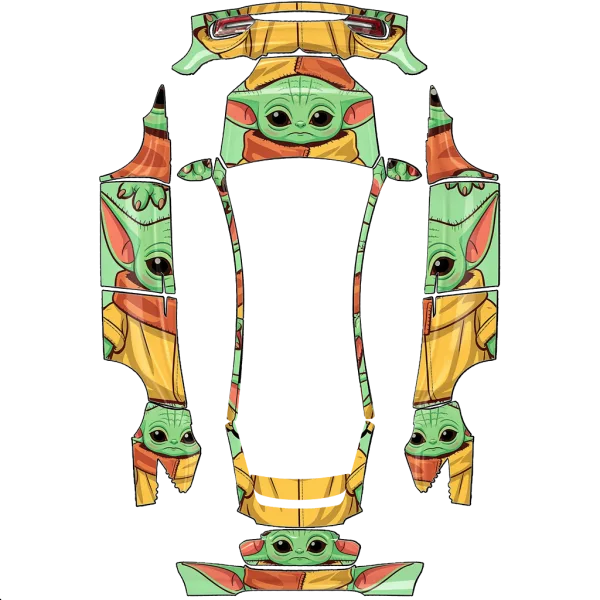 Baby Yoda (Grogu) wrap template