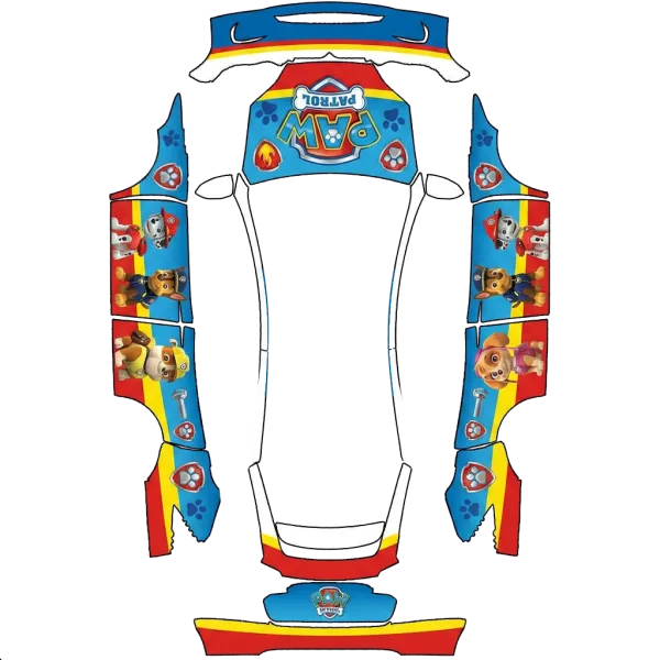 Paw Patrol wrap template