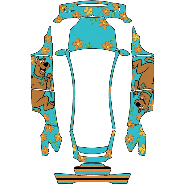 Scooby Doo wrap template
