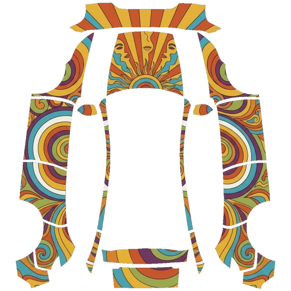 70's Retro wrap template