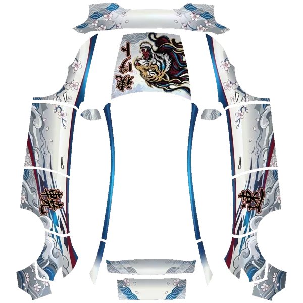 Japan Racing wrap template