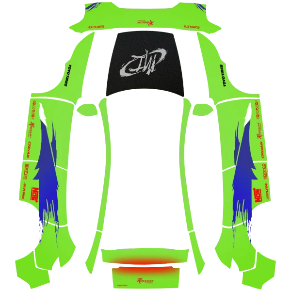 Mitsubishi Eclipse wrap template