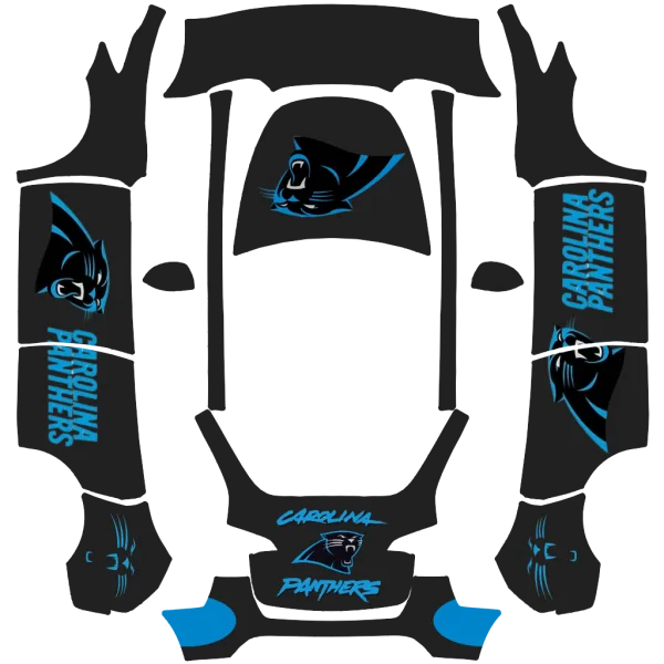 Carolina Panthers NFL wrap template