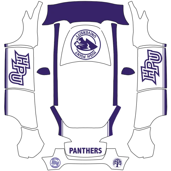 High Point University wrap template