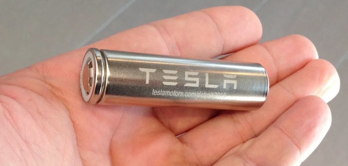 Tesla's feature thousands of small lithium-ion batteries