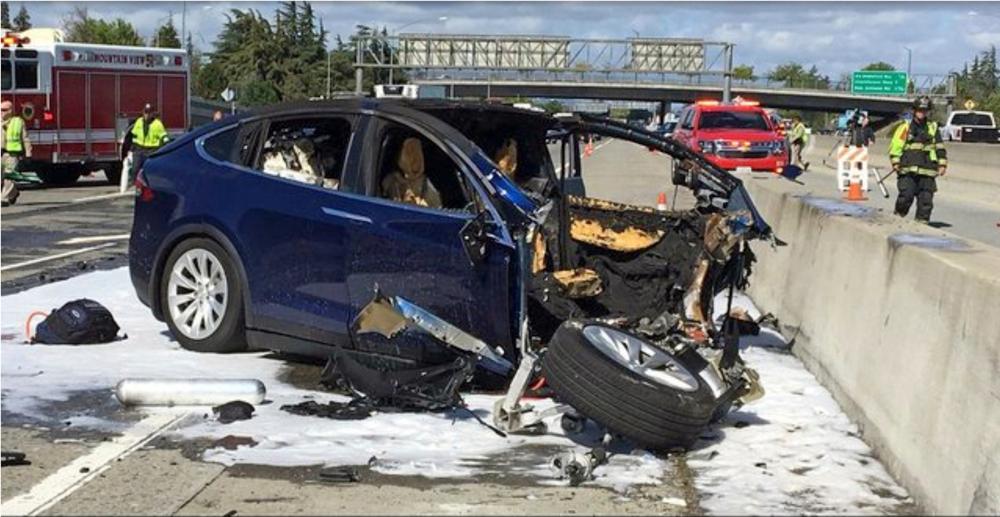 Fontana, California Tesla crash