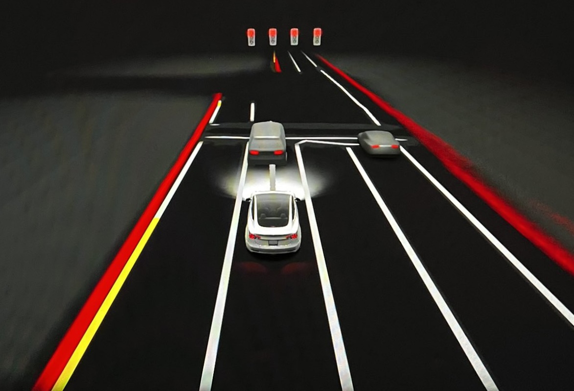 Tesla visualization traffic lights
