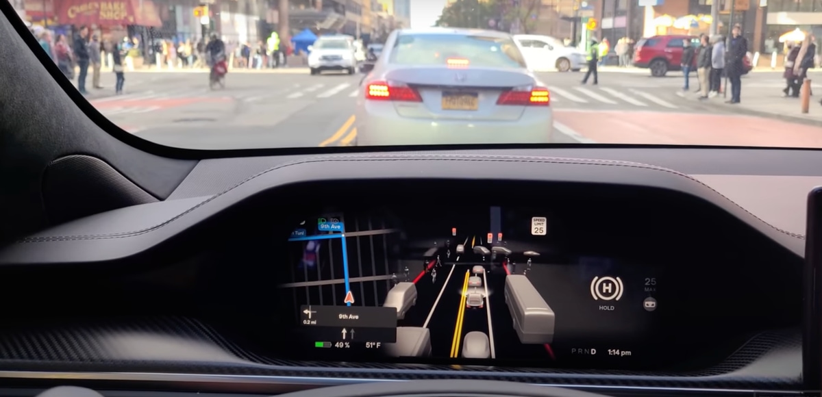 Tesla's FSD Beta on a Model S