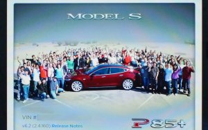 Tesla Model S Team Photo Easter Egg