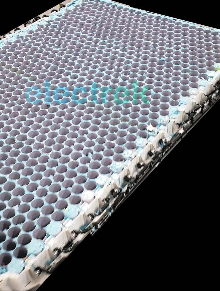 Tesla honeycomb battery shape