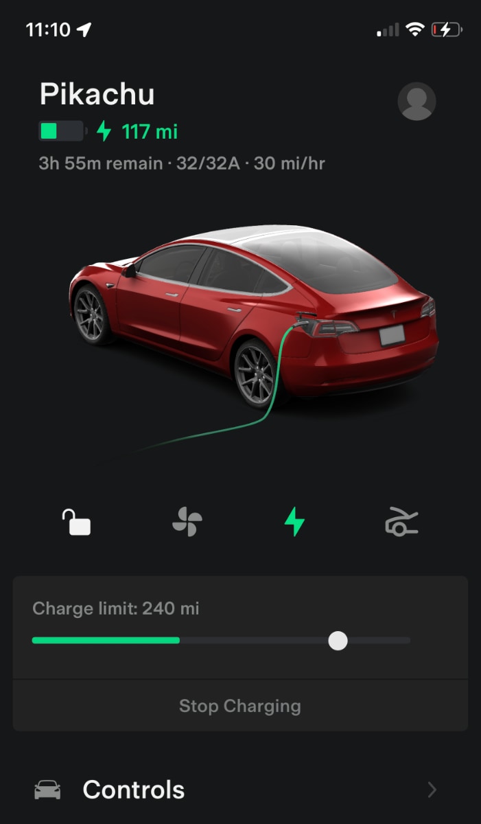 New Tesla App