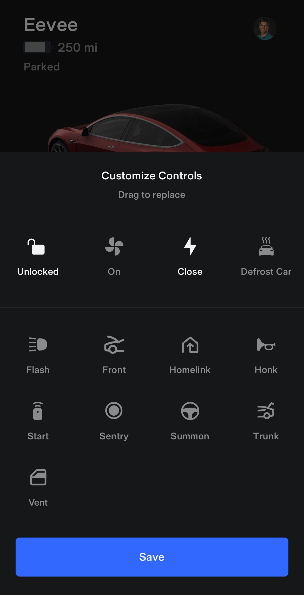 You can now customize the Quick Action buttons