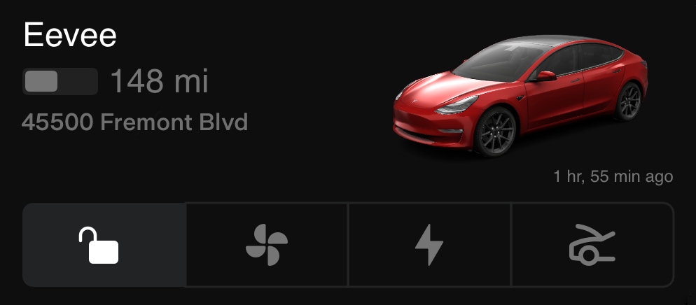 Tesla updates phone app with new widgets