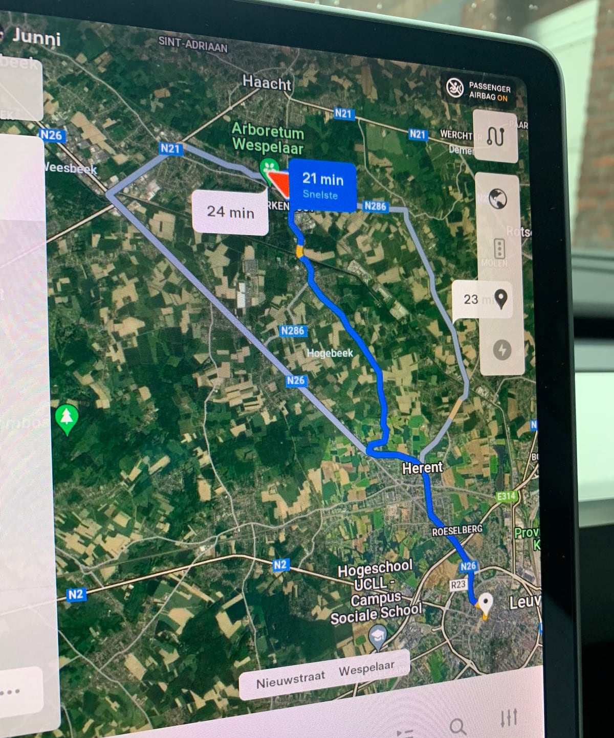 This owner in Belgium also has the new Alternate Routes feature