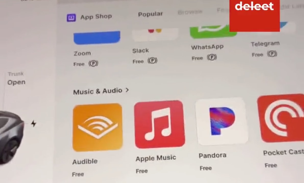 What a Tesla app store can look like