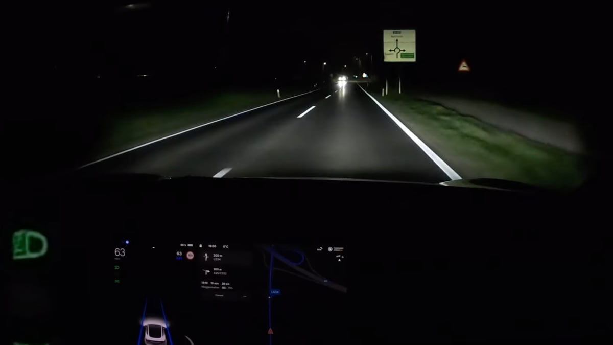 Many users are seeing drastic improvements to Tesla's auto high beams