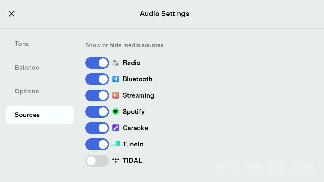 You can hide any music apps that you don't use