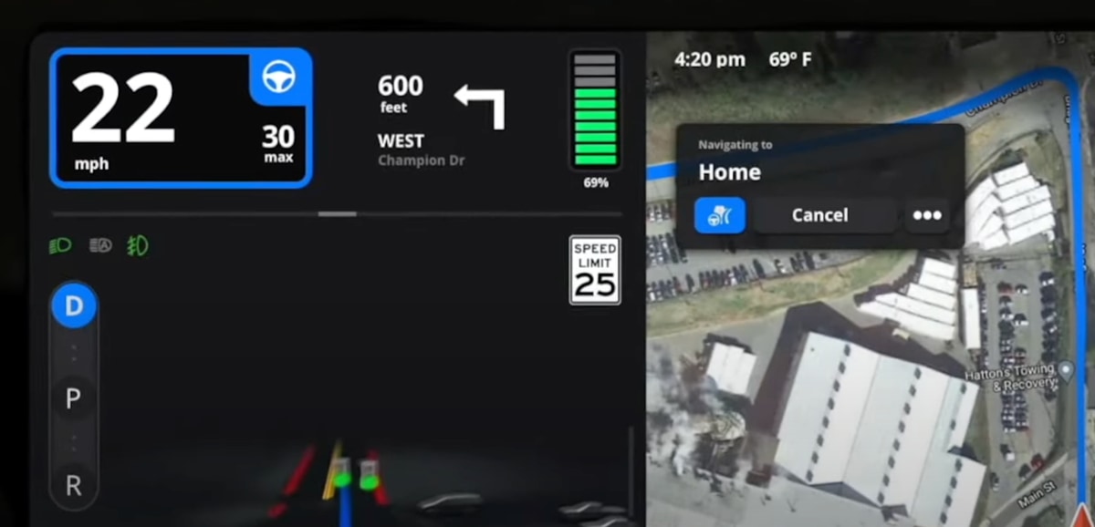 Tesla UI concept