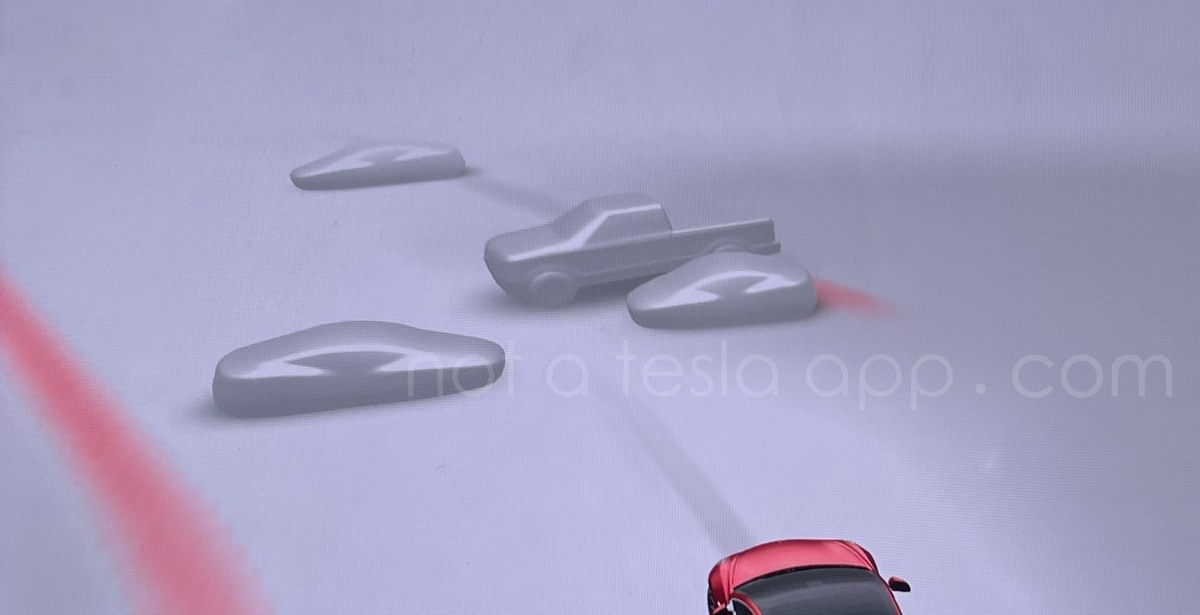 Tesla Scalable Vehicle Sizes feature in update 2021.44.30.21