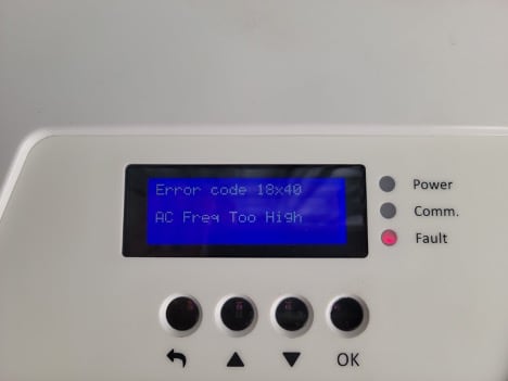 Powerwall charging error