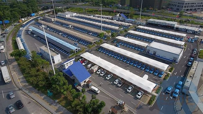 The largest EV charging location in the world with 637 stalls