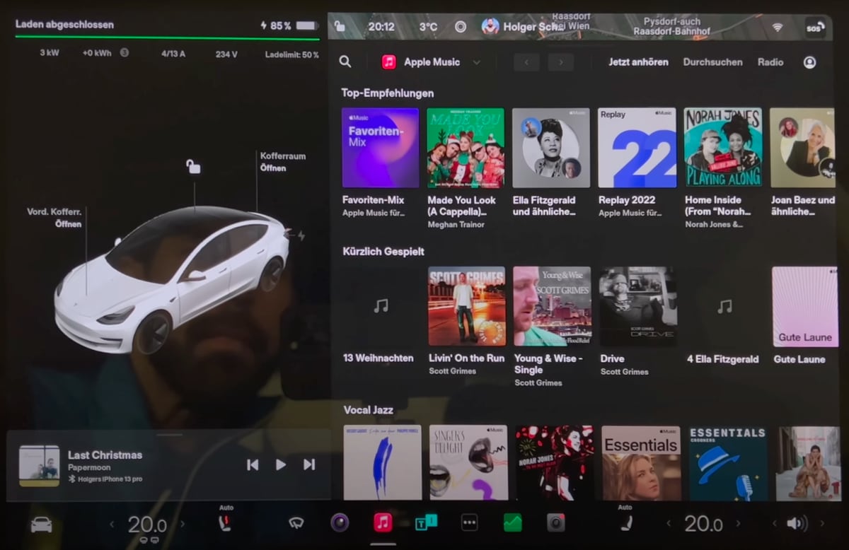 A Look at Tesla's New Media Player, Nav, Fan and HomeLink Updates