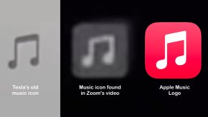 New icon spotted; Is Tesla announcing Apple Music?
