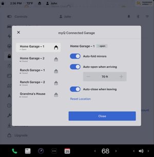 Tesla adds myQ WiFi garage door support in 2022 holiday update