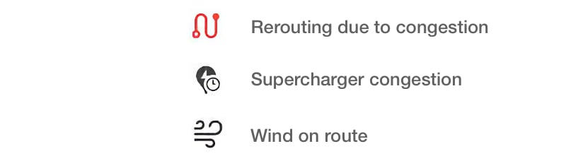 New wind warning and icons in Tesla software hint at upcoming features